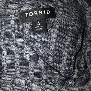 Torrid ribbed knit sweater skater dress